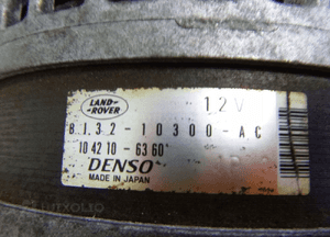 Range rover evoque L538 2.2 d alternator 9