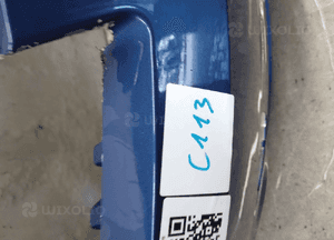 Zderzak przód przedni ford fiesta MK.6 6 vi lift fl 36 niebieski błękitny halogeny 6
