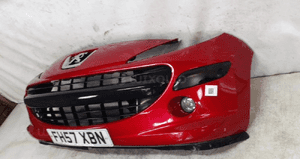 Zderzak przód przedni peugeot 207 ekqd bordo bordowy halogeny 4