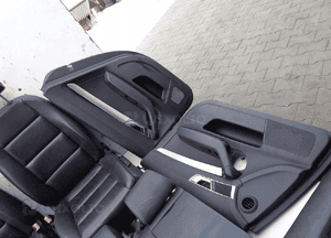 Fotele siedzenia skóra manualne audi A6 C6 kombi 4