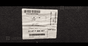 BMW F34 Wykładzina podłogi bagażnika 7325507 11