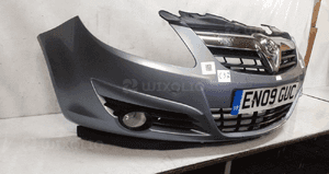 Zderzak przód przedni opel corsa d Z163 szary halogeny 3
