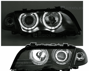 LAMPY REFLEKTORY DO BMW E46 SEDAN TOURING OD 1998 DO 08.2001 Roku RINGI LED 3