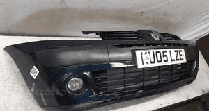 Zderzak przód przedni renault clio 2 ii lift fl zielony halogeny uszkodzony ! 4