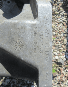 mercedes łapy aluminiowe silnika m271 m272  m273 m137 lewa prawa poduszka 4