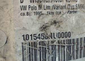 Silniczek wycieraczek Volkswagen Polo 0390241129 RADOM 3