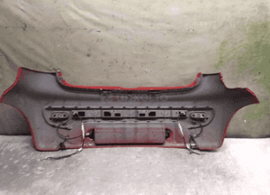Zderzak tył tylny peugeot 107 citroen C1 kkn czerwony 4