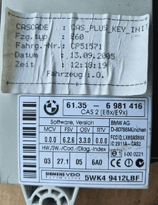 BMW E60 E61 moduł CAS 6981416 2