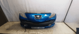 Zderzak przód przedni peugeot 207 urban move kmf niebieski błękitny halogeny 1
