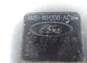 FORD C-MAX MK2 ZAPINKA PASA PRAWA PRZÓD AM51-R61208-ACW 3
