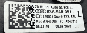 Audi Q3 Sportback 2019-2023 Lampa Tylna Lewa LED 83A945091 6