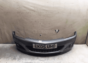 Zderzak przód przedni opel astra h 3 iii gtc Z163 szary halogeny 1