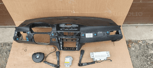 Konsola AIRBAG pasy poduszki sensor pod NAVI BMW 3 E90 E91 komplet 9