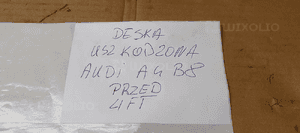 Konsola poduszki pasy AIRBAG zestaw do regeneracji Audi A4 B8 8