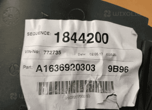Osłona poszycie słupka lewy tył tylna lewa Mercedes ML W163 A1636920303 5