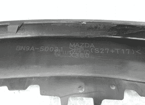 Mazda 3 bk sedan oryginał nowy zderzak przedni 6