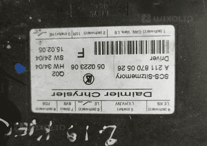 MERCEDES ml 164 r 251 e 211 cls 219 slk 171 moduł  sterownik foteli fotela grzania kanapy 6