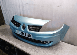 Zderzak przód przedni do renault  grand scenic + halogeny kompletny TEB47 błękitny 4