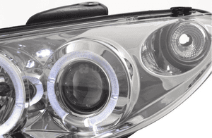 Lampy Reflektory PEUGEOT 206 (02-06) RINGI CHROM 2