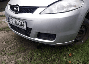 Mazda 5 CR 05-10  Maska zderzak kolor 22V zamek  pas atrapa Lampa w kolor 5