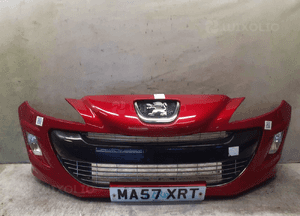 Zderzak przód przedni peugeot 308 lkrd bordo bordowy spryskiwacze lamp xenon halogeny 1