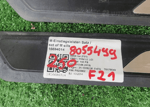 Listwy progowe bmw 1 F21 m pakiet 8055499 2