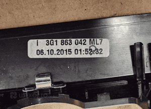 VW Passat B8 ramka dekor panelu nawiewu radia 3G1858069E 3G1863042 5