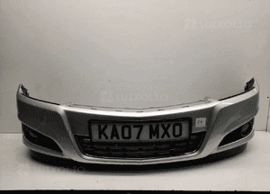 Zderzak przód przedni opel astra h 3 iii lift fl Z157 srebrny halogeny 1