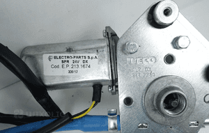 MECHANIZM PODNOŚNIK SZYBY PRAWY PRZÓD IVECO STRALIS 99487780 7