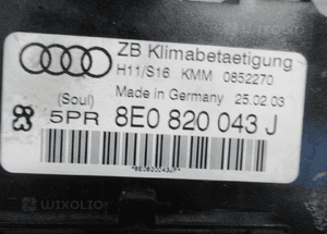 Panel klimatyzacji climatronic audi A4 B6 2000-2006 6
