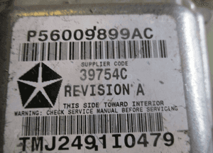 CZUJNIK UDERZENIA AIR BAG LEWY JEEP P56009899AC 3