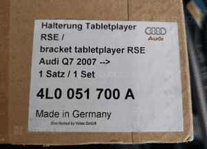 Komplet uchwytu do tabletu RSE Audi 4L0051700A 1