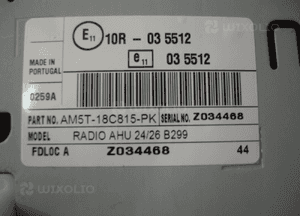 Ford fiesta MK7 lift radio cd AM5T-18C815-PK 7