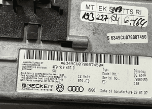 Licznik zegary ekran audi Q7 4L eu org fv 13