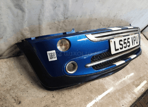 Zderzak przód przedni | mini cooper niebieski błękitny halogeny 5