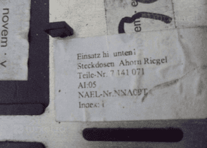 Gniazdko zapaliniczki dekor bmw E60 E61 lift 3