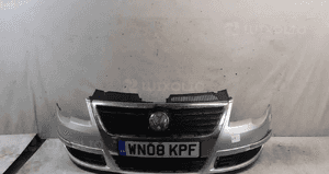Zderzak przód przedni do volkswagen vw passat B6 + grill LA7W srebrny 1