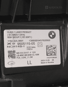 Bmw 4 M4 G22 G23 M3 G80 G82 G83 lampa reflektor lewy laser shadow black przetwornica kompletna oryginał 19