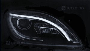 REFLEKTORY Lampy LED BLACK do MERCEDES W166 od 2011 do 2015 Roku 5