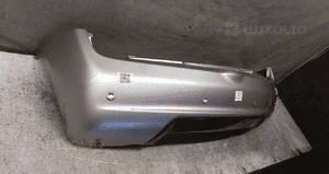 @ ZDERZAK TYŁ TYLNY NISSAN MICRA K12 LIFT FL KL0K SREBRNY PDC CZUJNIKI USZKODZONY 3