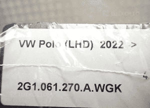 Dywaniki welurowe przód tył vw polo 2022 oryginał 2G1061270A radom 4