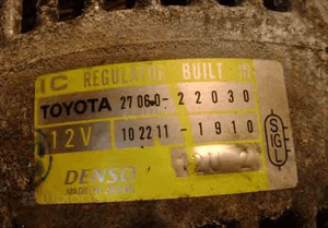 Toyota Celica 1.8 VVTI 99-04 alternator 2