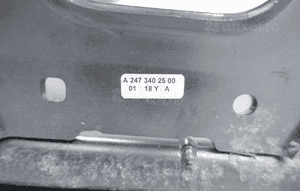 Obudowa pokrywa akumulatora mocowanie baterii mercedes a W177 A2473400900 6