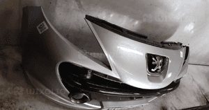 Zderzak przód przedni peugeot 207  uran move ezrc srebrny halogeny 4