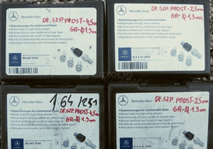 MERCEDES oryginalne śruby zabezpieczające KOMPLET 2