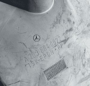 MERCEDES C 203 nadkole lewy przód prawy przednie 8
