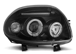 Lampy reflektory renault clio ii od 09.1998 do 05.2001 ringi black 3