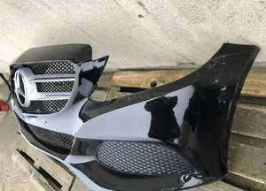 Zderzak przód przedni mercedes c klasa W205 2014- kompletny grill kratki 3