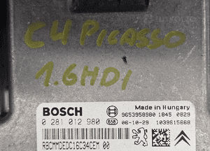 Citroen C4 I 1.6 HDI komputer silnika 0281011629 0281014729 9664257580 0281012980 9653958980 4