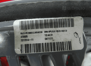 Lampa tylna prawa bmw led 7217314 X3 klapę X3 F25 4